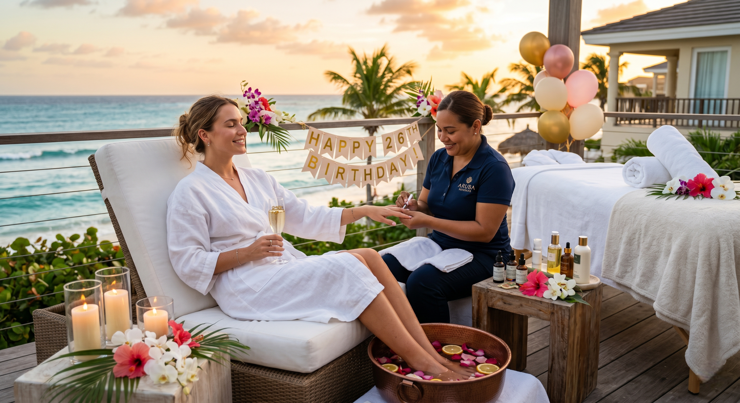 Birthday Glow-Up in Aruba: Why a Mobile Spa Experience Beats a Salon Visit